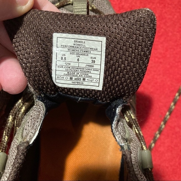 MERRELL Sz 8.5  Hiking Lace-up Vibram Sole Aircushion GoreTex Sneakers - Picture 10 of 10